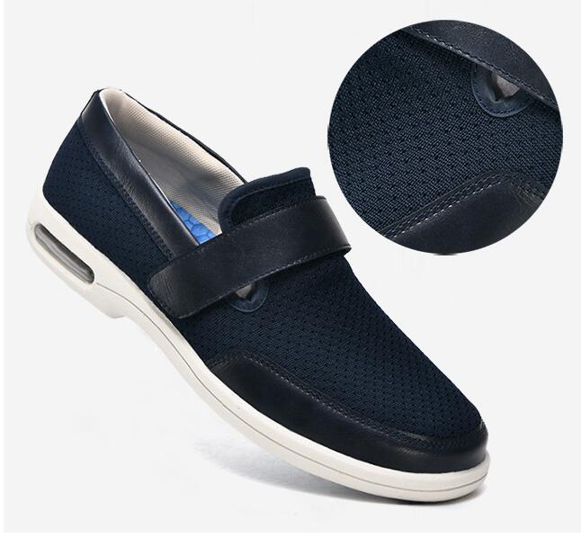 Mocasines ortopédicos suaves de apertura ancha para hombre