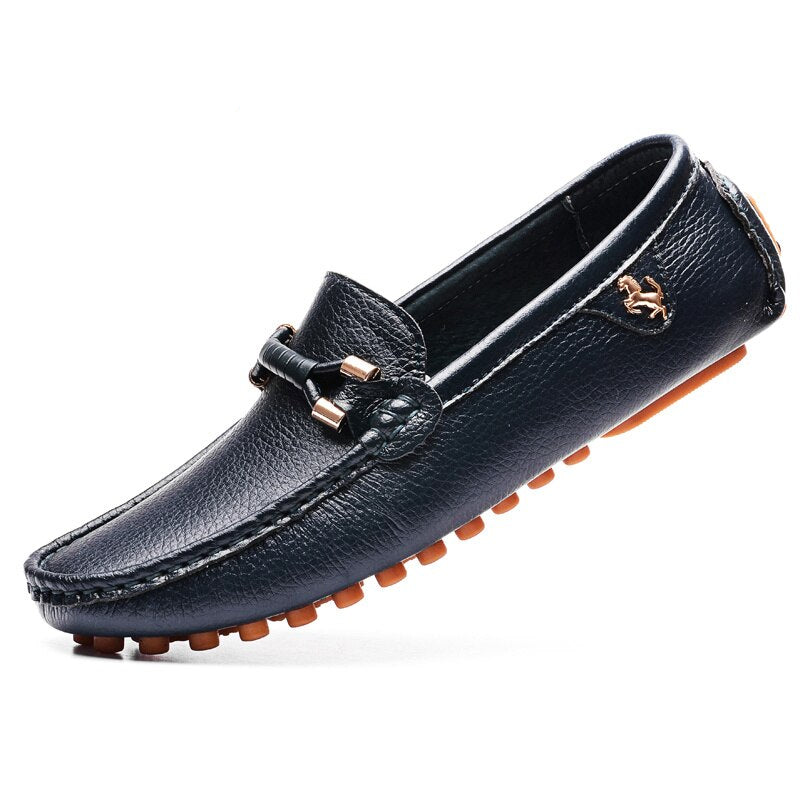 Mocasines suaves de moda en cuero sintético para hombre