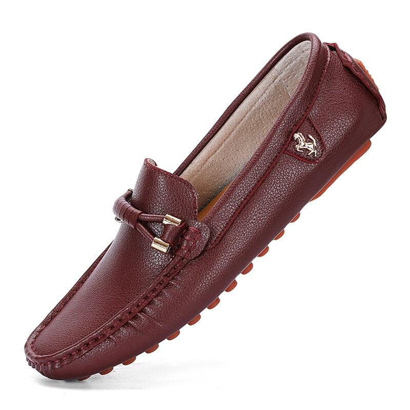 Mocasines suaves de moda en cuero sintético para hombre