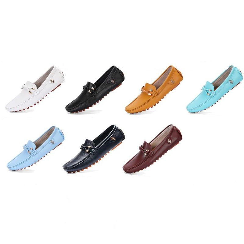 Mocasines suaves de moda en cuero sintético para hombre