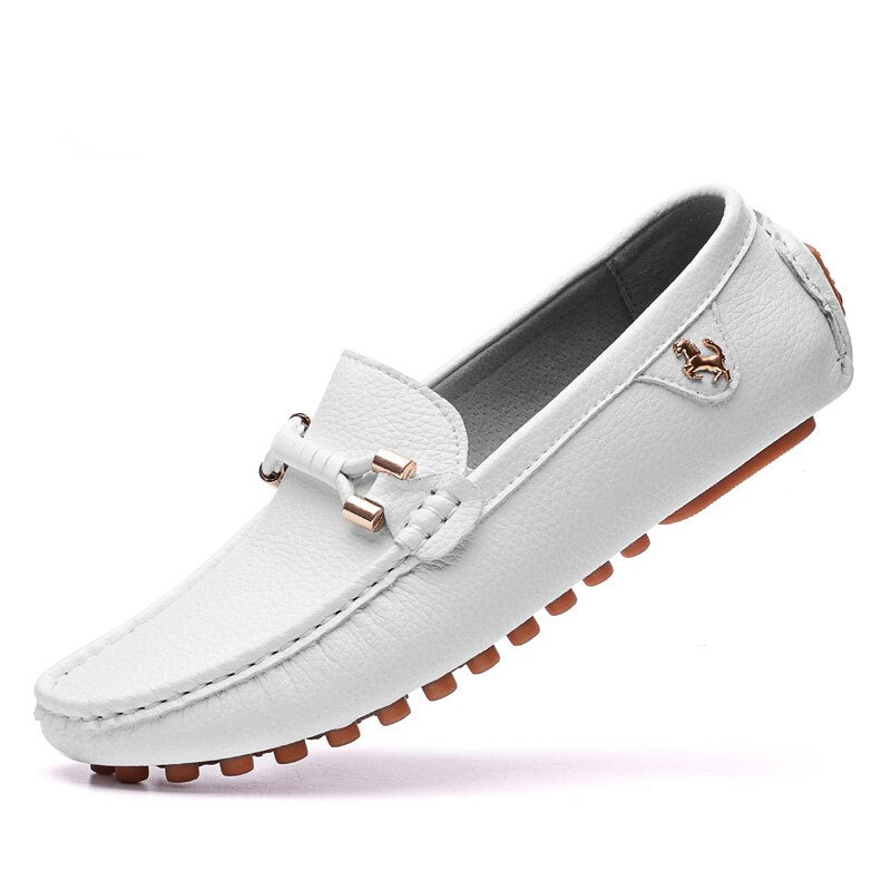 Mocasines suaves de moda en cuero sintético para hombre