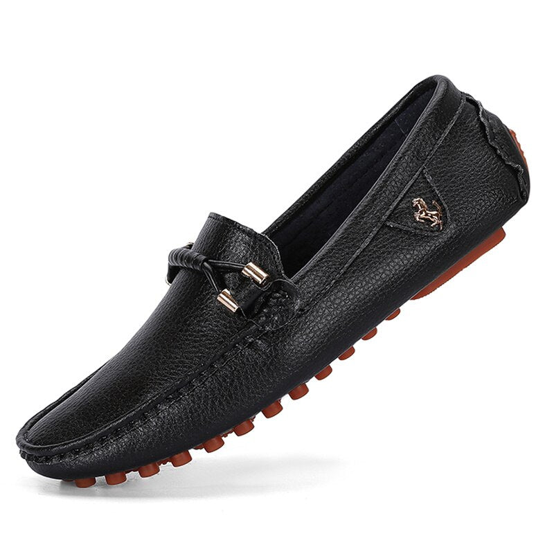 Mocasines suaves de moda en cuero sintético para hombre