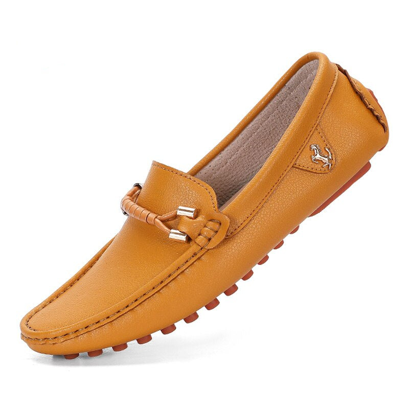 Mocasines suaves de moda en cuero sintético para hombre