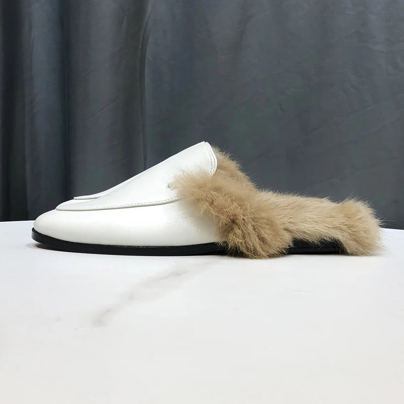 Mules forradas de piel negra