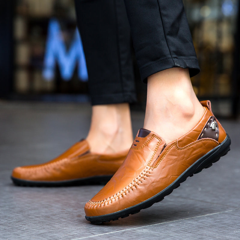 Mocasines refinados en cuero sintético para hombre