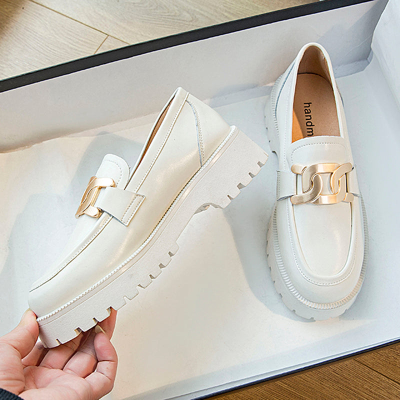 Mocasines sofisticados con plataforma para mujer