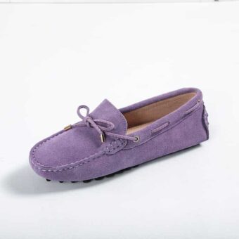 Mocasines suaves de ante para mujer