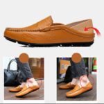 mocasín marrón para hombre