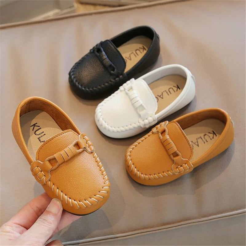 Mocasines informales de cuero para chicos