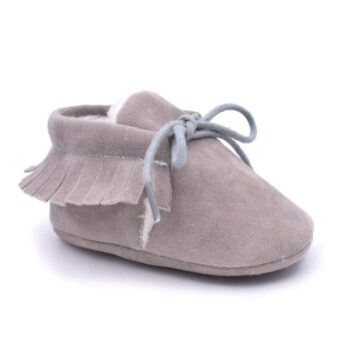 Mocasín para bebé niña efecto ante de invierno