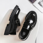 Mocasines de plataforma de cuero para hombre