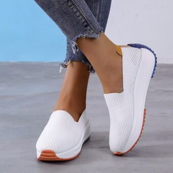 Mocasines ortopédicos mujer en malla transpirable