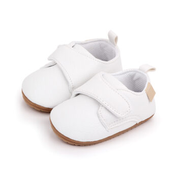 Mocasines efecto piel con velcro y suela antideslizante para bebé niño